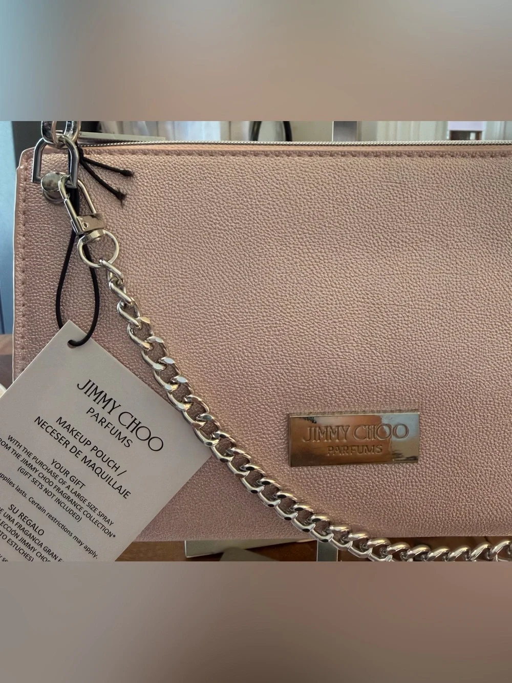 Jimmy Choo Pink Cosmetics Bag GWP item nwt